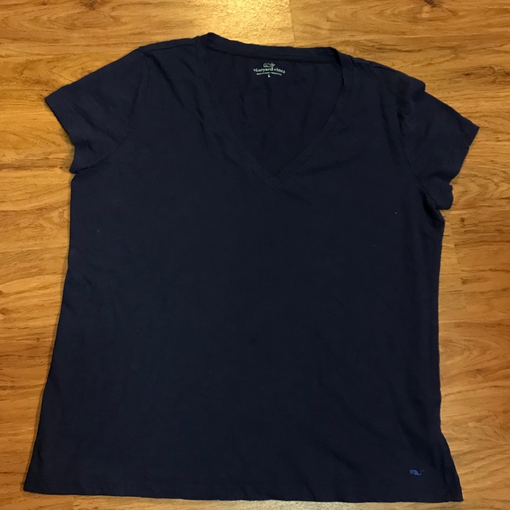 🎁 Vineyard vines basic navy blue t shirt